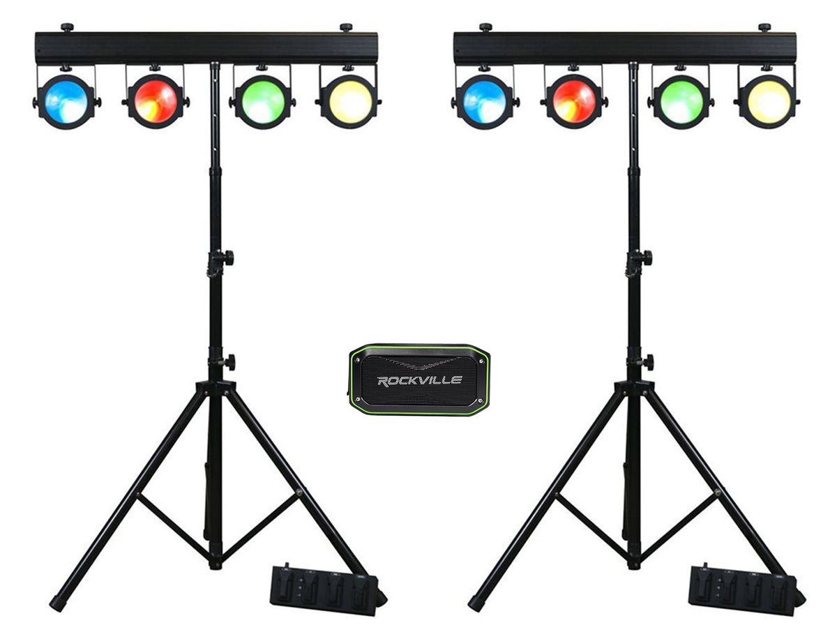 (2) Dotz TPar Sys Plus Wash Light Systems & Bluetooth Speaker Bundle
