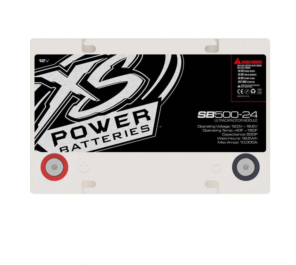XS Power SB500-24 12V 4000W Max Power 500 Farad Super Capacitor Bank