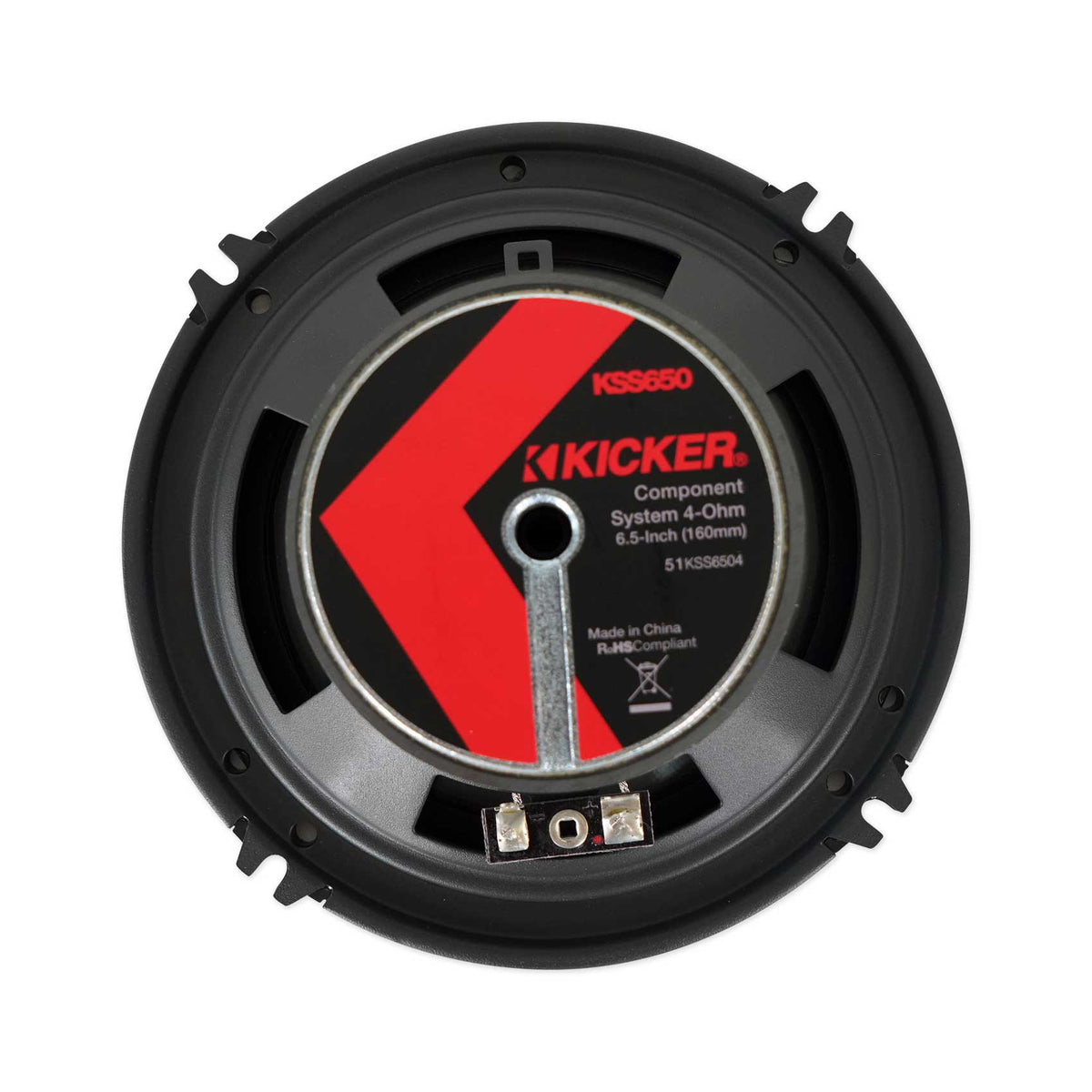 2) Kicker 51KSS365 6.5" + 2.75" 3-Way Car Audio Component Speakers w/1" Tweeters