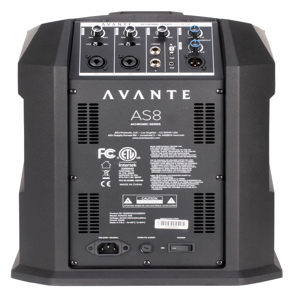 (2) AS8 1000W Powered Line Array DJ PA Column Speakers