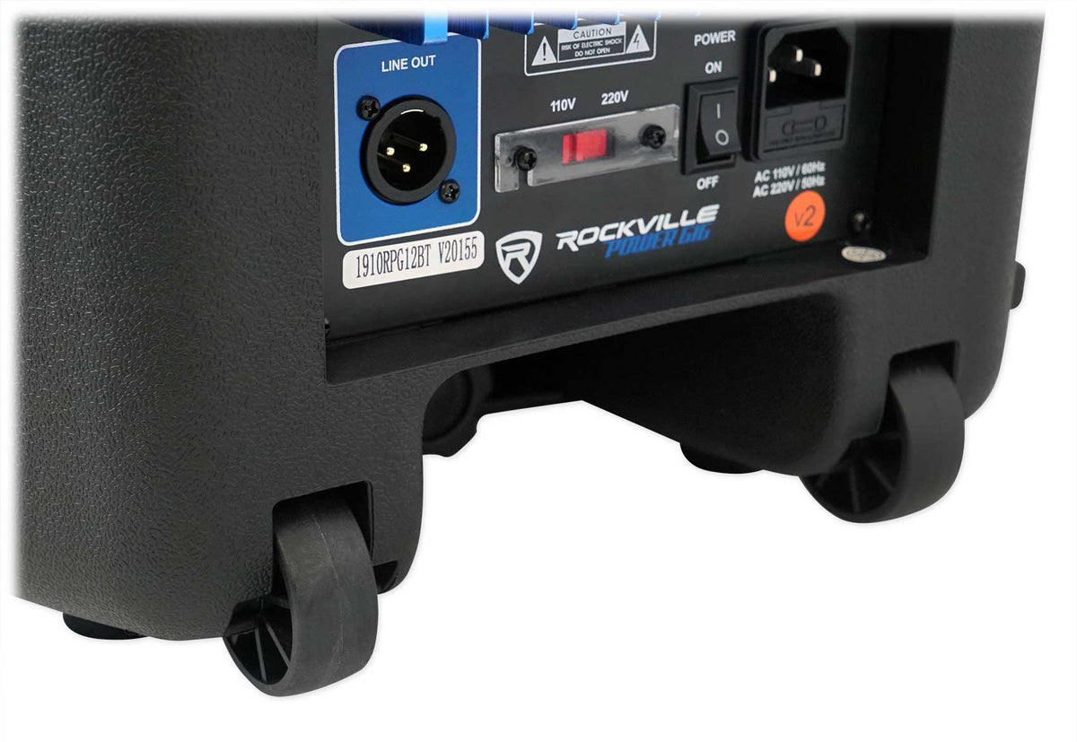 RPG12BT V2 12" Powered 800W DJ PA Speaker w/Bluetooth+Slip Cover