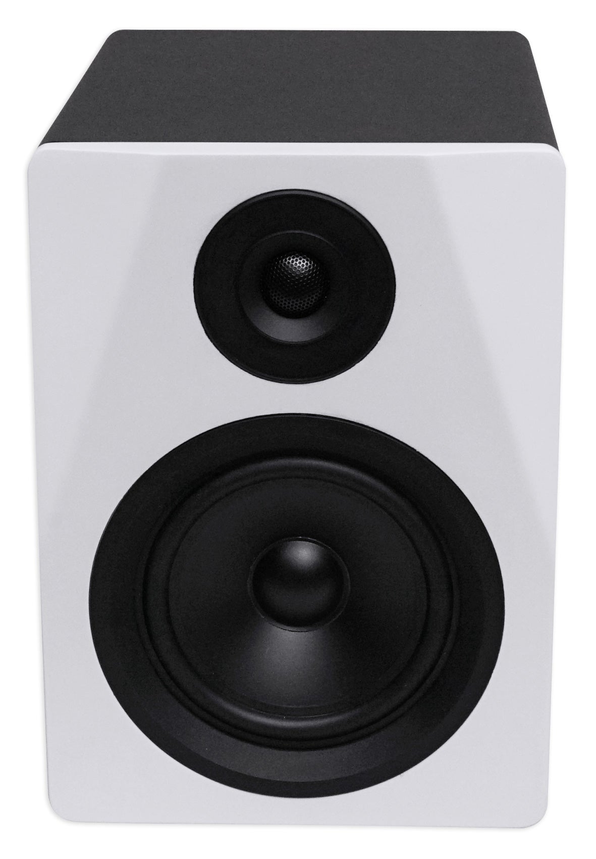 DPM5W White 2-Pack + RVSM5 White Stands Bundle