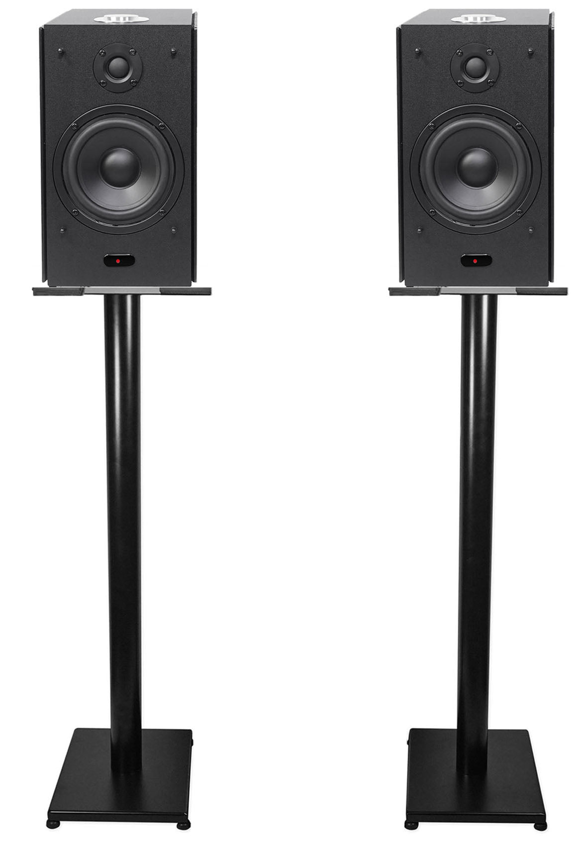 (2) HD5B 5" Powered Bluetooth Bookshelf Speakers w/37" Stands