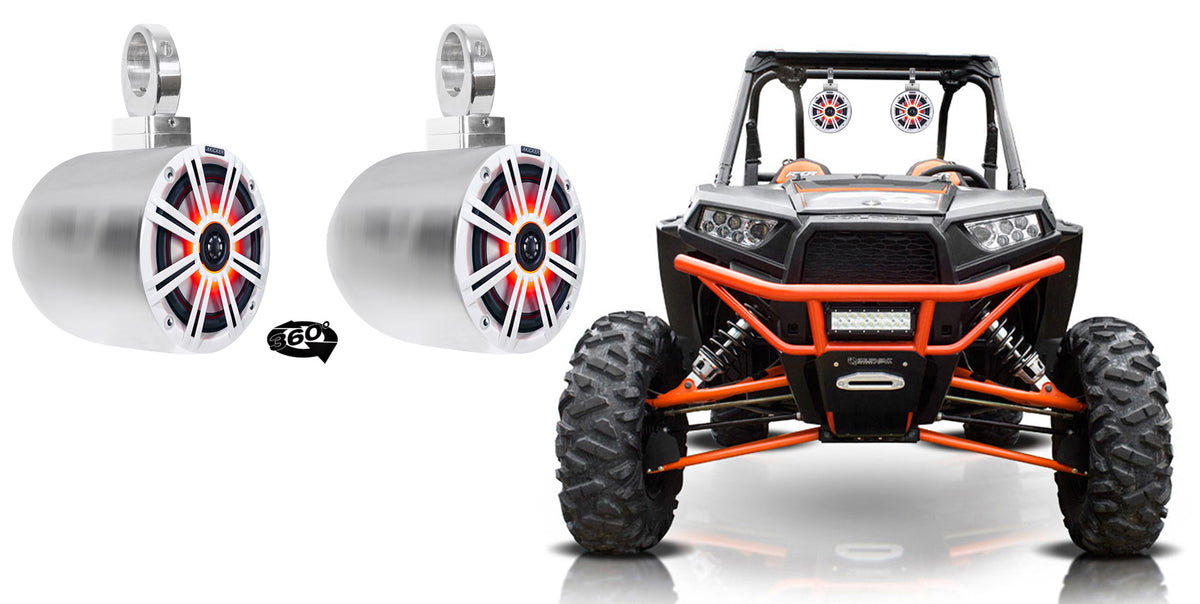 MAC65S + MAC360C KICKER SWIVEL RZRWALL
