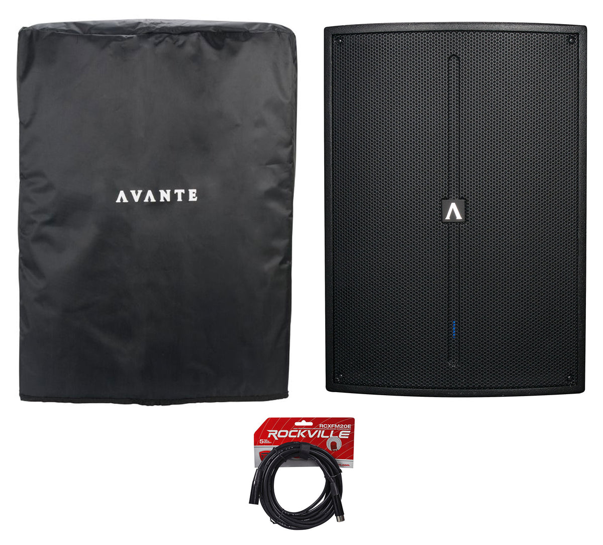 A18S 1600W 18" Active DJ PA Subwoofer w/ DSP/EQ + Cover + Cable