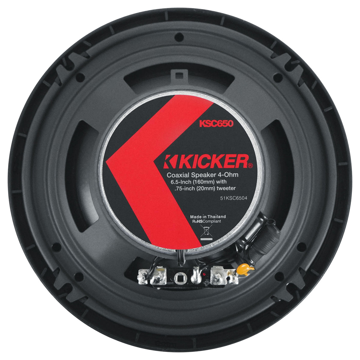 Pair Kicker 51KSC6504 6.5" 100 Watt RMS Car Audio Speakers KSC6504 KSC650