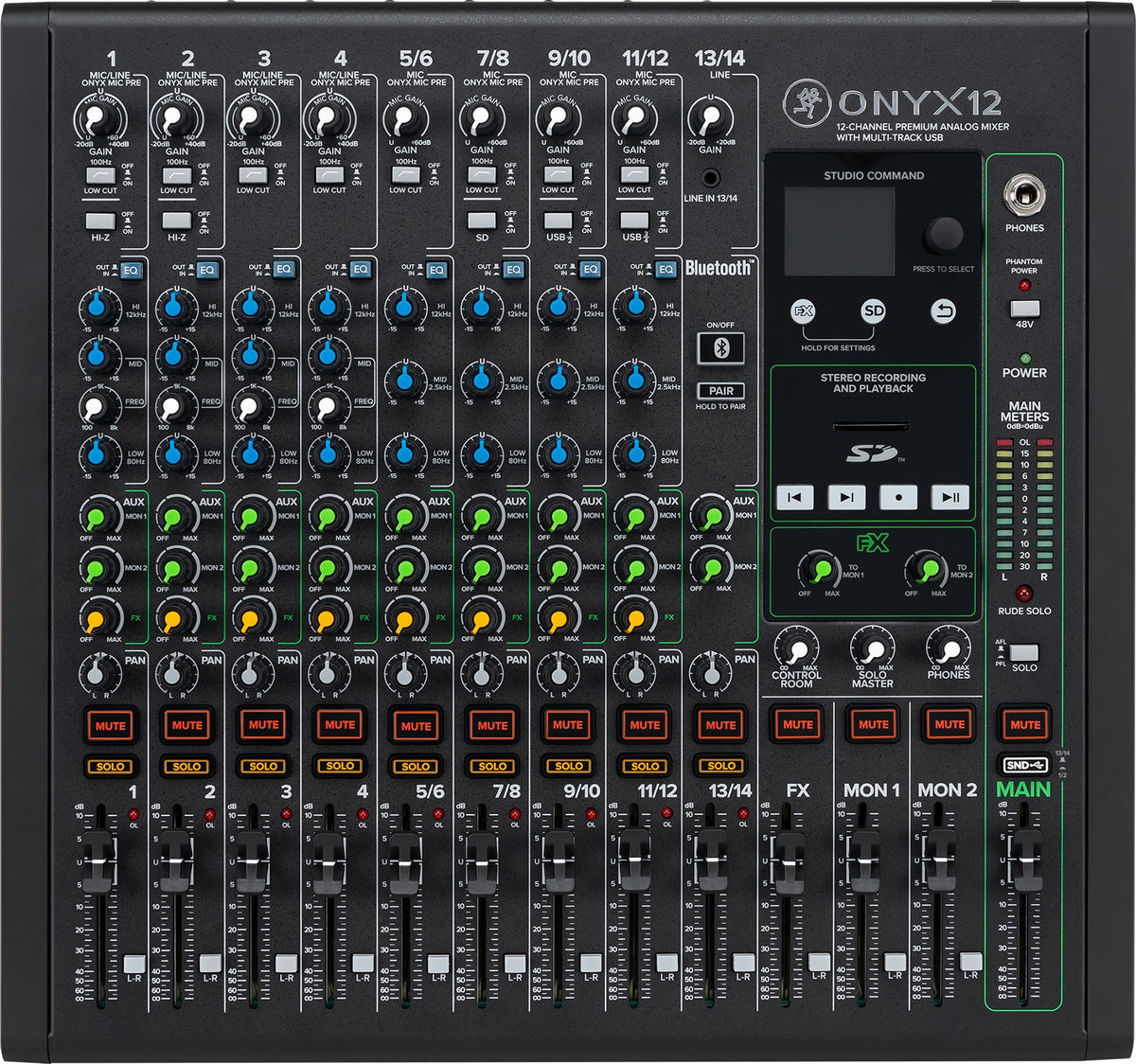 ONYX12 12-Channel Analog Mixer with Wireless Microphones