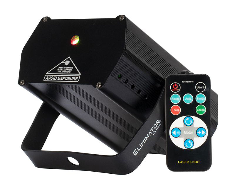 Eliminator Lighting ADJ Micro Galaxian Three Green/Red Laser Beam Light+Remote
