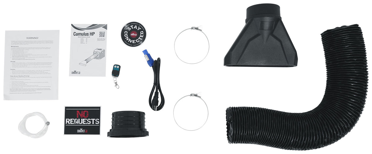 Chauvet DJ CUMULUS HP Pro Low-Lying DMX Fog Machine Fogger+Wireless Remote
