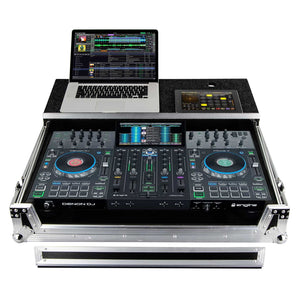 Odyssey FZGSPRIME4 Hard Flight Case+Glide Shelf For Denon Prime 4 DJ controller