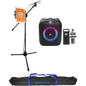 JBL Partybox Encore Essential Portable Karaoke Machine System + Mic/Tablet Stand