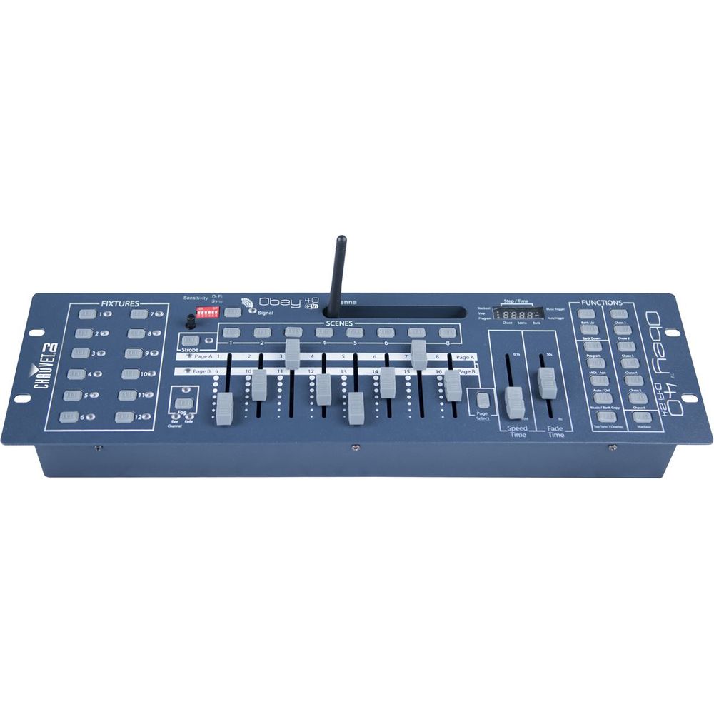 Chauvet DJ Obey 40 D-Fi 2.4 Wireless DMX Lighting Controller D-Fi & MIDI