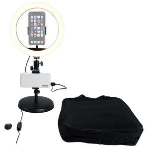 Rockville Selfie Camera Light+Remote+Stand For Youtube Video Production
