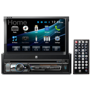 Dual DV516BT Single-Din 7" In-Dash Monitor DVD Player/Receiver w/Bluetooth+USB