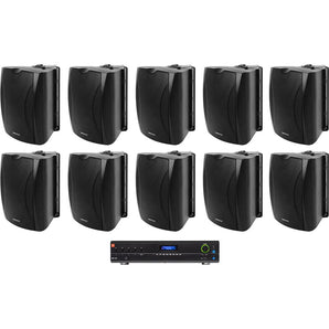 JBL VMA1120 Commercial 70v Bluetooth Amplifier+10 Wall Speakers For Restaurant