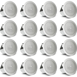 (16) JBL CONTROL 12C/T 3" 15w 70v In-Ceiling Speakers For Restaurant/Bar/Cafe