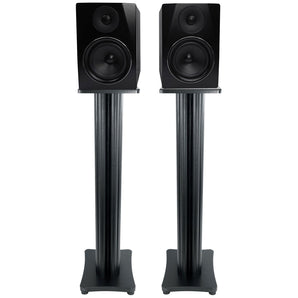 (2) Rockville APM6B 6.5" USB Studio Monitor Speakers+36" Black Premium Stands