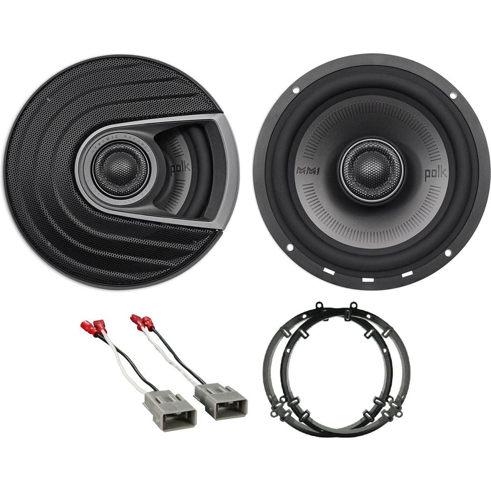 Front Polk Audio Speaker Replacement Kit+Harness For 20032007 Honda A
