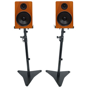 (2) Rockville APM8C 8" 500w Powered Studio Monitors Speakers+Adjustable Stands