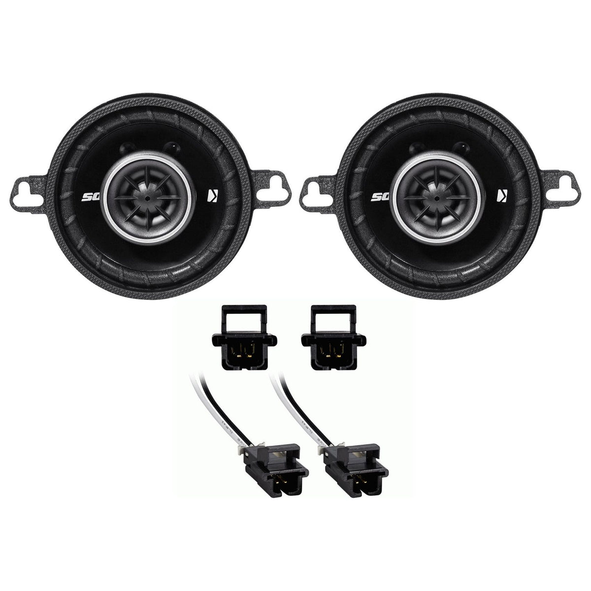 DS350 3.5" Speakers with METRA Harness for Chevy Corvette (2005-2013)
