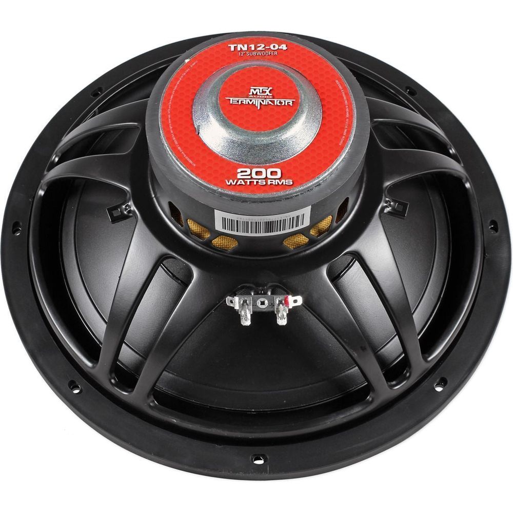 MTX Terminator TN12-04 12” 400 Watt 4 Ohm Car Audio Subwoofer Sub TN1204