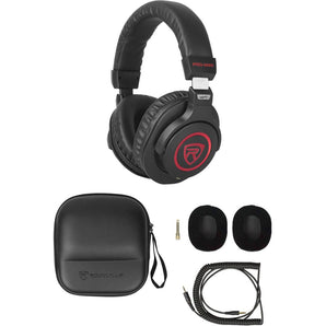 Rockville PRO-M50 SR Work From Home Zoom Meeting Headphones+Case+Extra Ear Pad