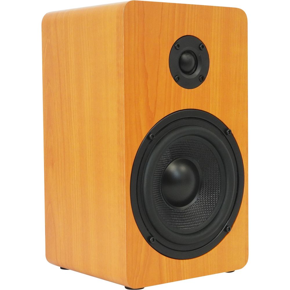 RockShelf 54C Classic 5.25" Home Bookshelf Speakers w/29" Stands