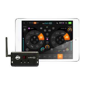 American DJ MYDMX GO Lighting Control App for iPad/Android Tablets+Laptop Stand