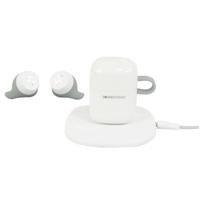 Soundstream HEQC-WT H2GO IPX6 Wireless Headphones EarBuds+Wireless Charging Pad