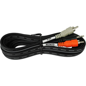 New Hosa CMR-210 10 Foot 3.5mm (1/8") TRS to Dual RCA Cable