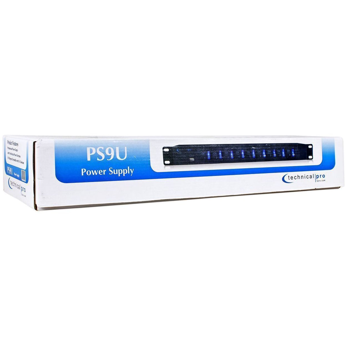 PS9U 1U Rack Mount Power Supply with USB Charging Port