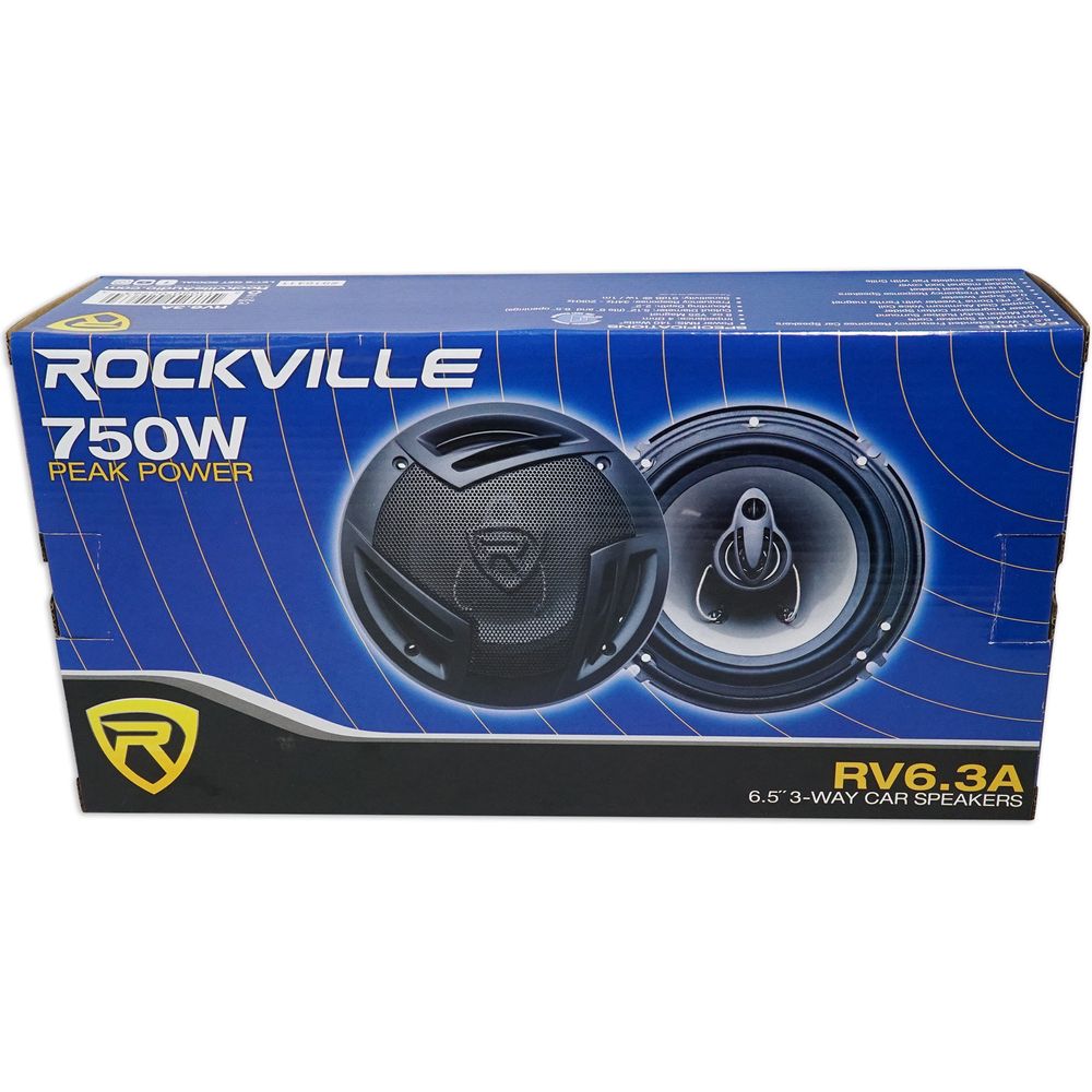 Rockville 6.5" Front Factory Speaker Replacement Kit For 1995-00 Dodge Avenger