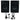 (2) Presonus Eris E4.5 BT 50w 2-Way 4.5" Studio Monitors Speakers+Mic+Headphones