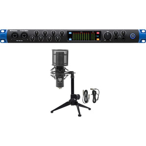 Presonus STUDIO 1824C 18x18 USB-C Audio Recording Interface + RCM PRO Microphone