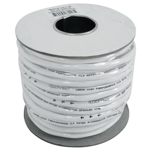 Rockville CL14-100-4 CL2 Rated 14 AWG 100' 4 Conductor Speaker Wire In Ceiling