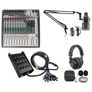 Soundcraft Signature 12 MTK 12MTK Mixer w/ Interface+Snake Cable+Mic+Headphones