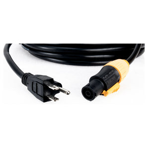 Accu-Cable SIP1MPC50 Outdoor 50' Power Twist Lock To 3-Prong Edison Plug Cable