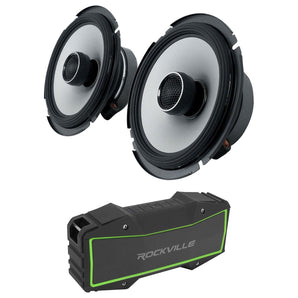 Pair Alpine S2-S65 80 Watt RMS 6.5" S-Series Car Speakers+Free Bluetooth Speaker