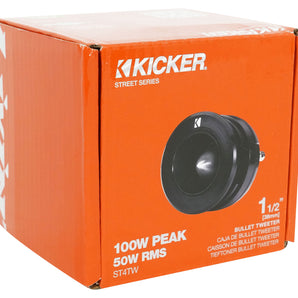 Kicker ST4TW 1.5" Dual Mount Bullet Tweeter SVC 4-ohm+Portable Bluetooth Speaker
