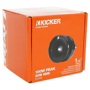 (2) Kicker 49ST4TW 1.5" Car Bullet Tweeters SVC 4-ohm+Portable Bluetooth Speaker
