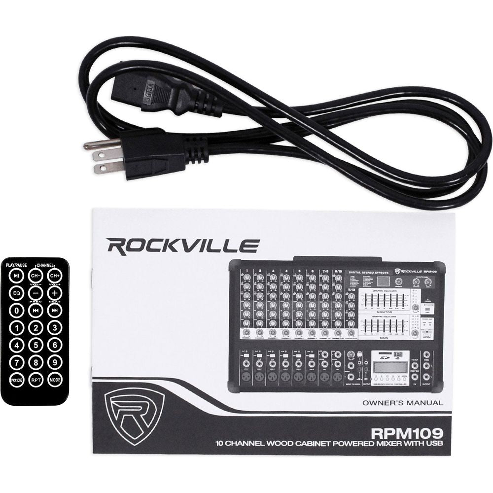 RSG15.24 Dual 15" 2-Pack + RPM109 V2 Powered Mixer Bundle