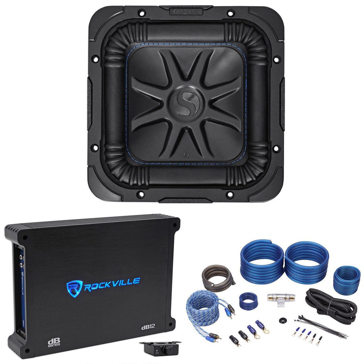 L7S84 8" Solo-Baric Subwoofer + dB12 Amplifier + Wiring Kit