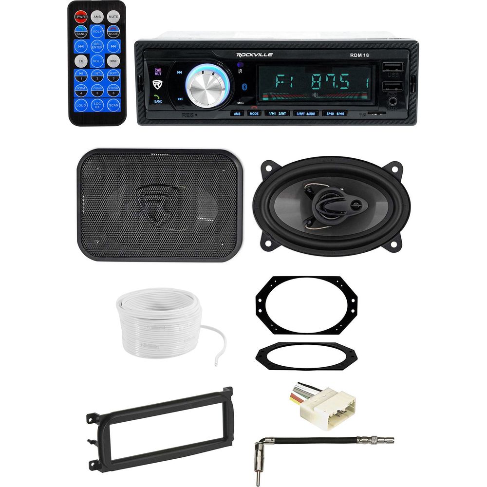 RDM18 Media Receiver + 4x6 Speaker 2-Pack Bundle
