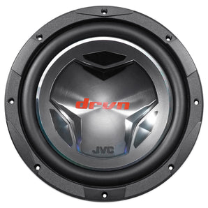 JVC CS-GD1210 12" 1400 Watt Dual 4 Ohm Car Subwoofer + Sealed Sub Box Enclosure