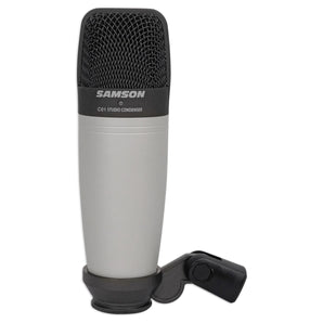 Samson C01 Studio Condenser Recording Microphone+(2) Bluetooth Speakers