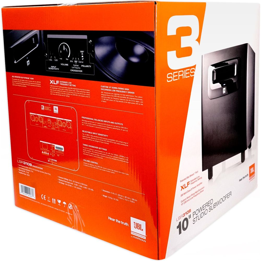 LSR310S Subwoofer + Isolation Riser + Condenser Mic + Headphones