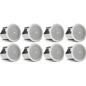 (8) JBL CONTROL 14C/T 4" 25w 70v In-Ceiling Speakers For Restaurant/Bar/Cafe