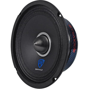 (6) Rockville RXM68 6.5" 900w 8 Ohm Mid-Range Drivers Car Speakers, Mid-Bass