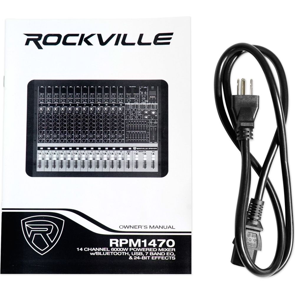 RSG15 15" Speakers 2-Pack + RPM1470 Powered Mixer Bundle