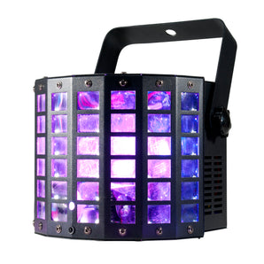 American DJ MINI DEKKER LZR RGBW LED DMX Multi-Beam Derby/Strobe Effect Light